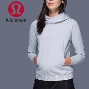 Lululemon All Good Pullover Heathered Silver - Size 6